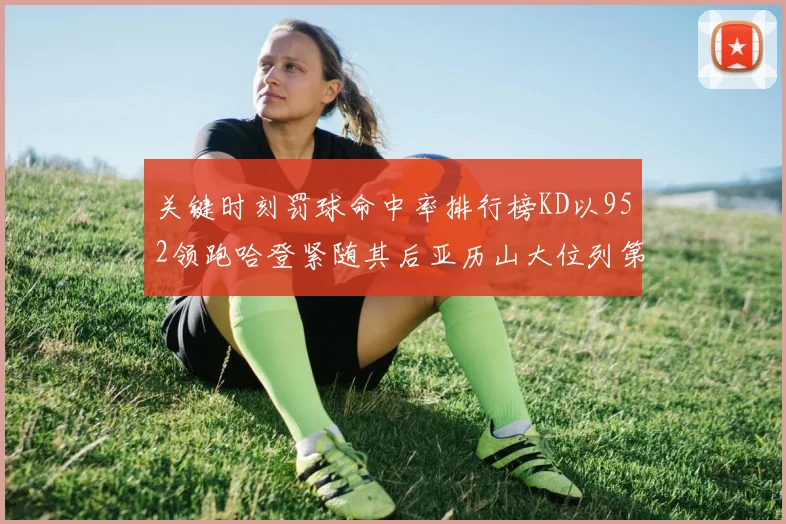 关键时刻罚球命中率排行榜KD以952领跑哈登紧随其后亚历山大位列第六